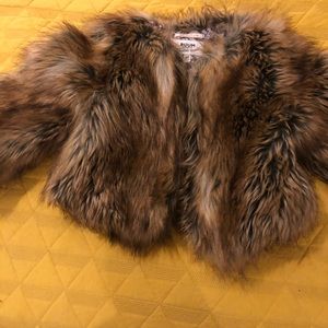 Girls faux fur jacket